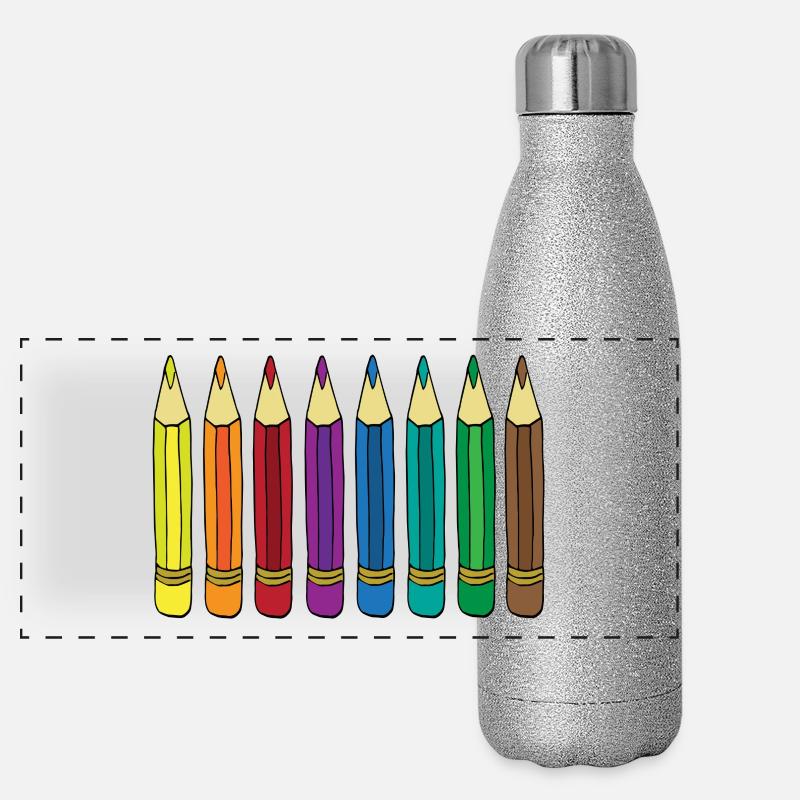 Buntstifte Panorama Glitzer Isolierflasche 500 ml