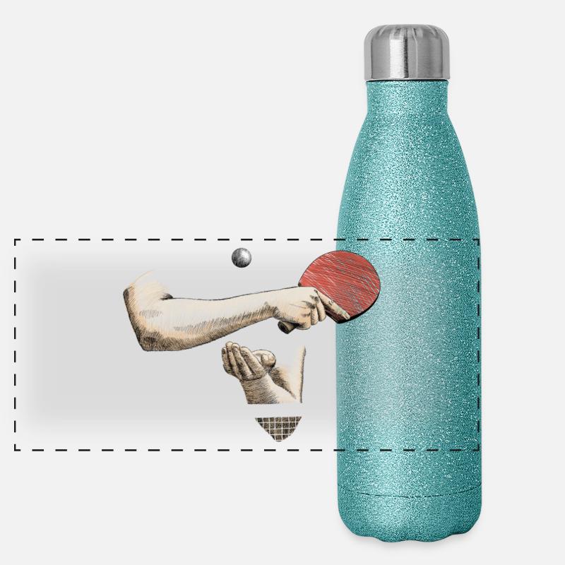 Ping-pong Gourde isotherme panoramique pailletée 500 ml