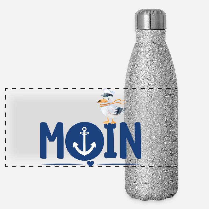 Moin Anker Panorama Glitzer Isolierflasche 500 ml