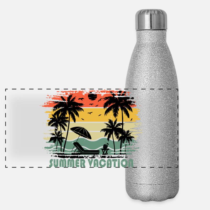 Vacances Gourde isotherme panoramique pailletée 500 ml