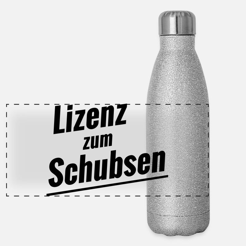 Lizenz zum Schubsen Panorama Glitzer Isolierflasche 500 ml