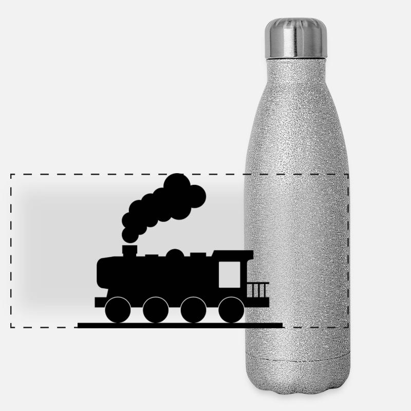 train Panoramic Glitter Thermal Bottle 500 ml