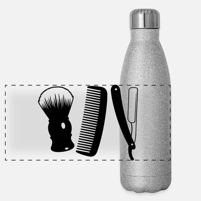 Salon de coiffure Gourde isotherme panoramique pailletée 500 ml