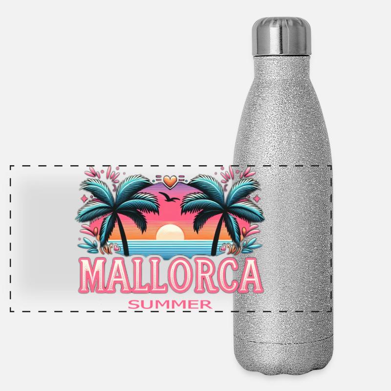 Majorca Panoramic Glitter Thermal Bottle 500 ml