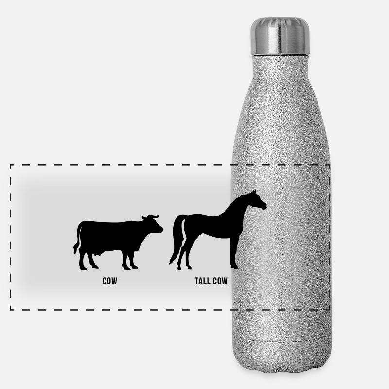 Cow Cow vs Grand Gourde isotherme panoramique pailletée 500 ml