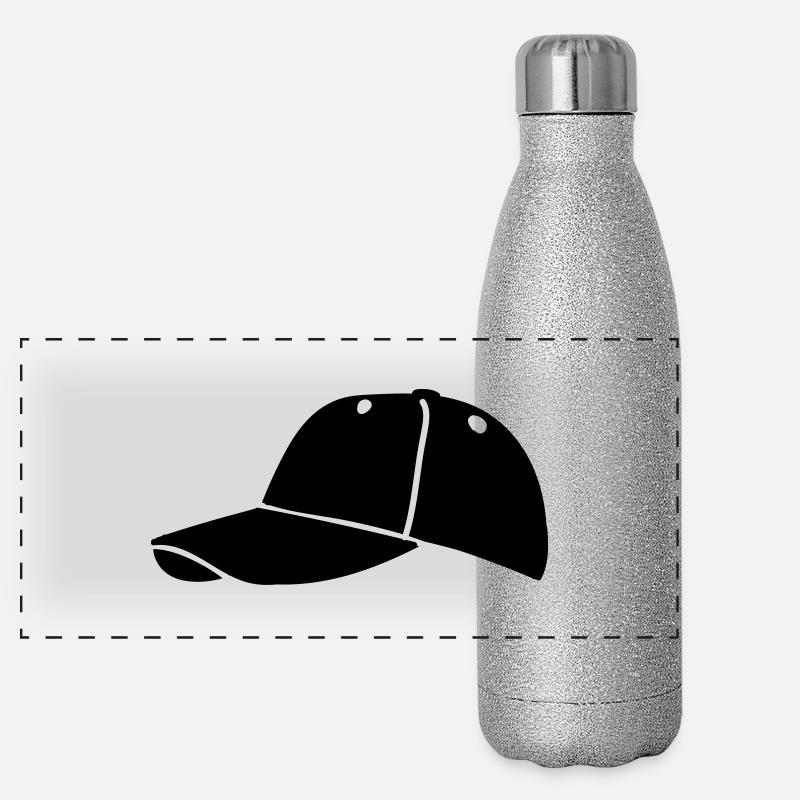 Baseballcap Panorama Glitzer Isolierflasche 500 ml