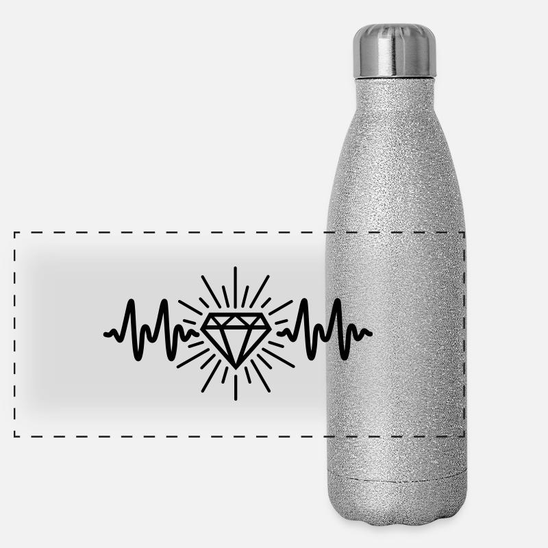 Diamant Panorama Glitzer Isolierflasche 500 ml