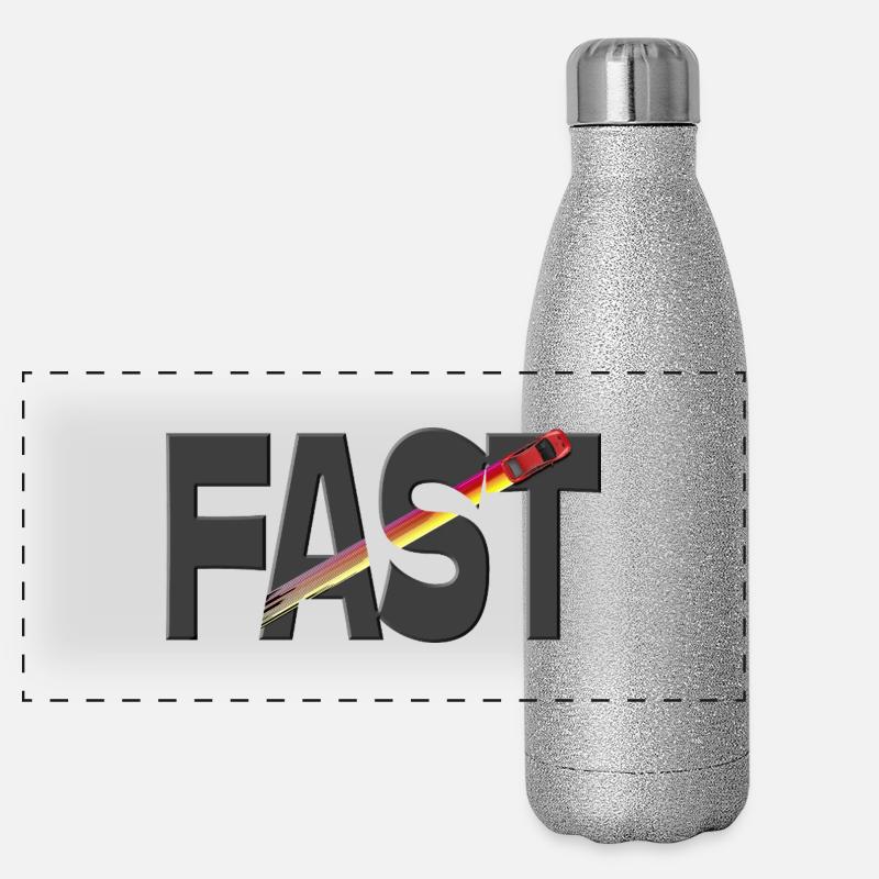 Schnelles Auto Panorama Glitzer Isolierflasche 500 ml