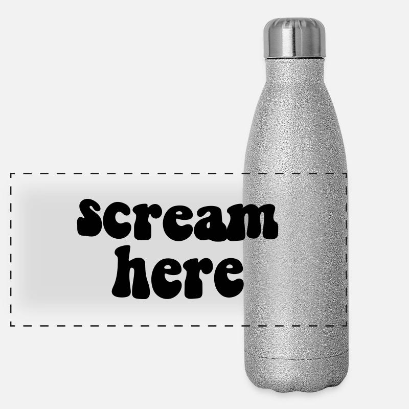 crie ici Gourde isotherme panoramique pailletée 500 ml