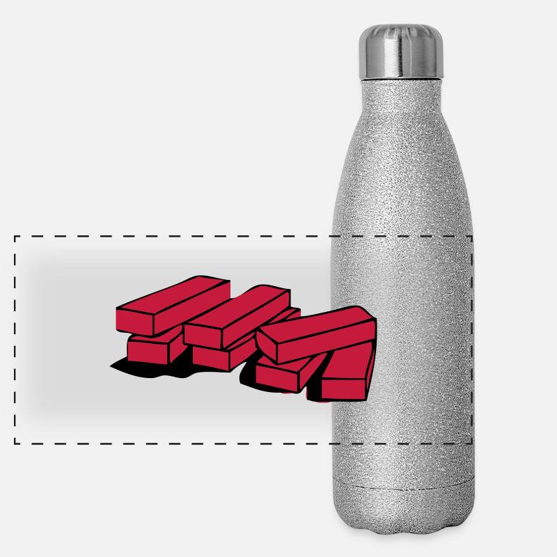 Mauer Panorama Glitzer Isolierflasche 500 ml