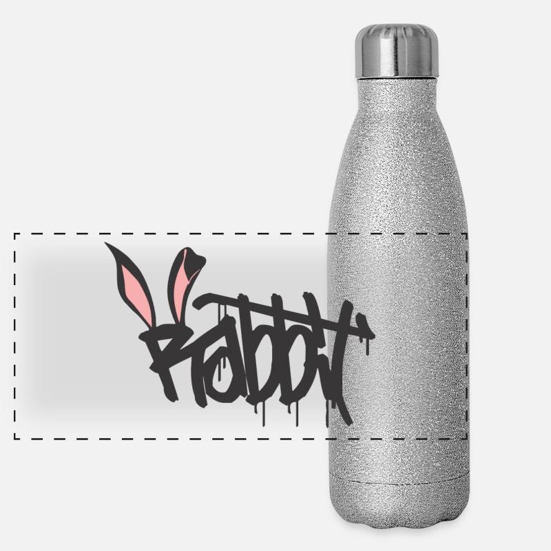 rabbit Panoramic Glitter Thermal Bottle 500 ml