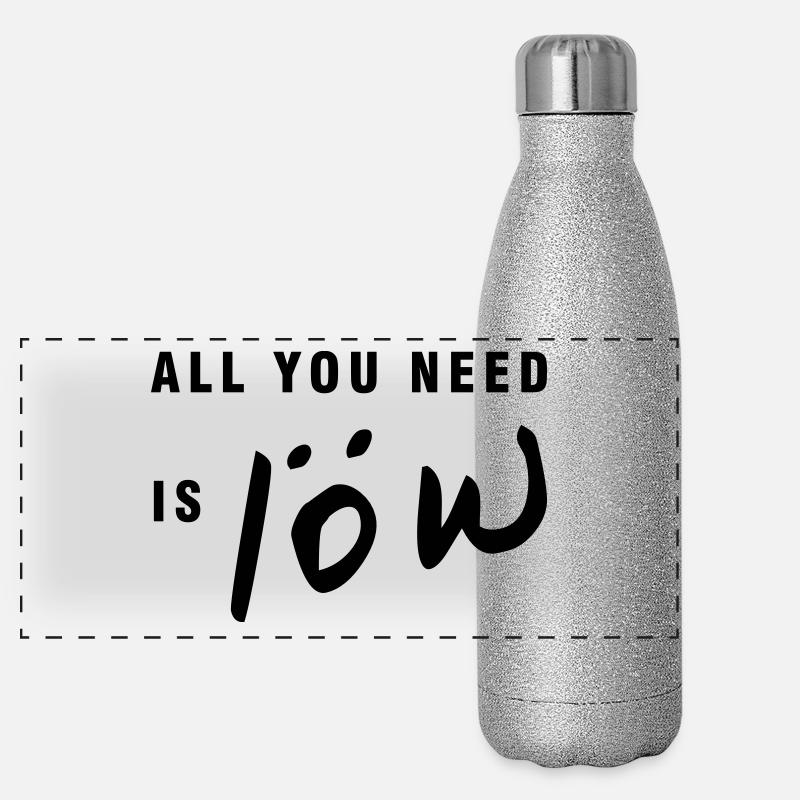 Alles was du brauchst ist Löw Panorama Glitzer Isolierflasche 500 ml