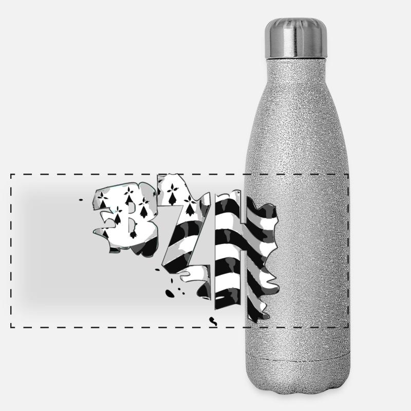 Bretagne Gourde isotherme panoramique pailletée 500 ml