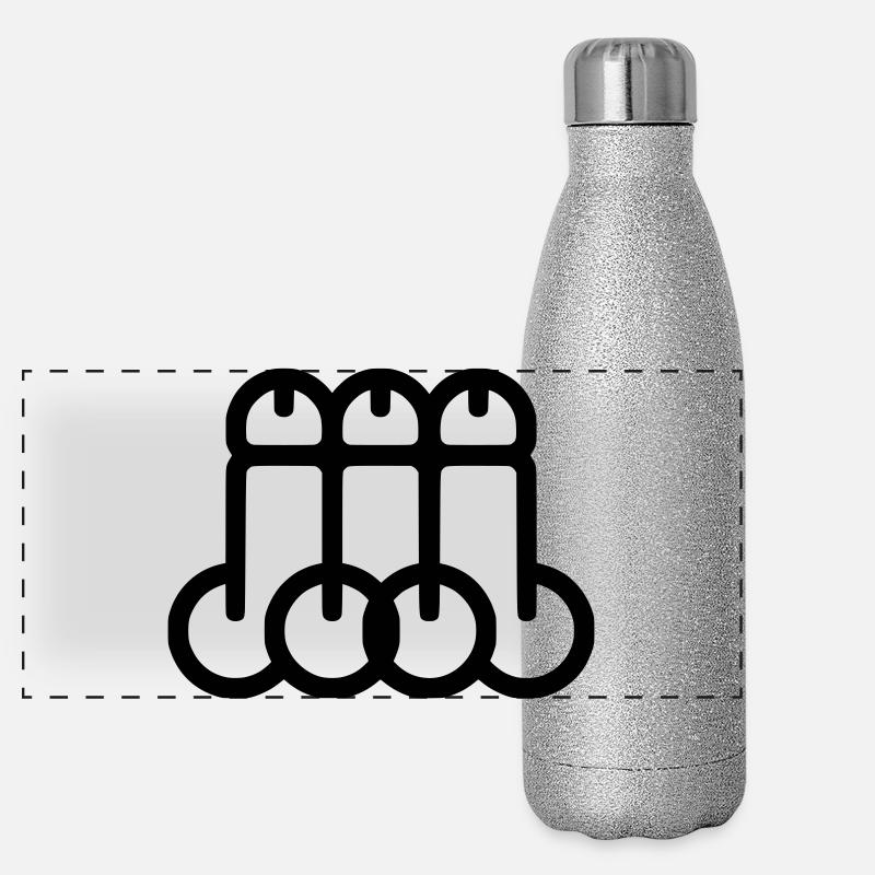 Panorama Glitzer Isolierflasche 500 ml