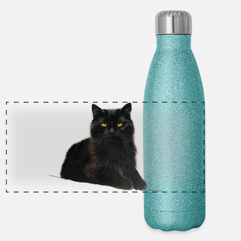 Cat Panoramic Glitter Thermal Bottle 500 ml