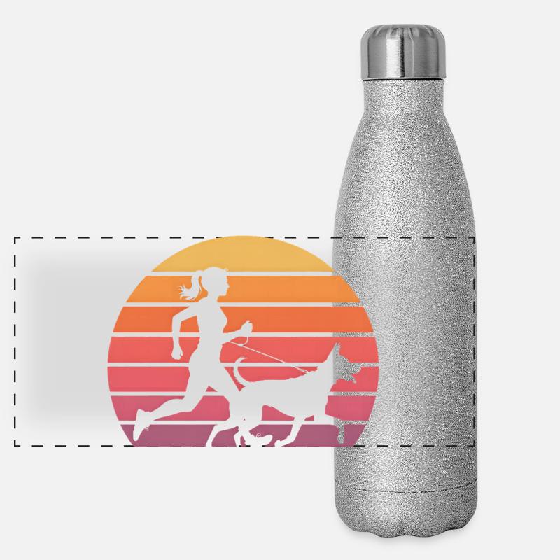 Canicross Gourde isotherme panoramique pailletée 500 ml