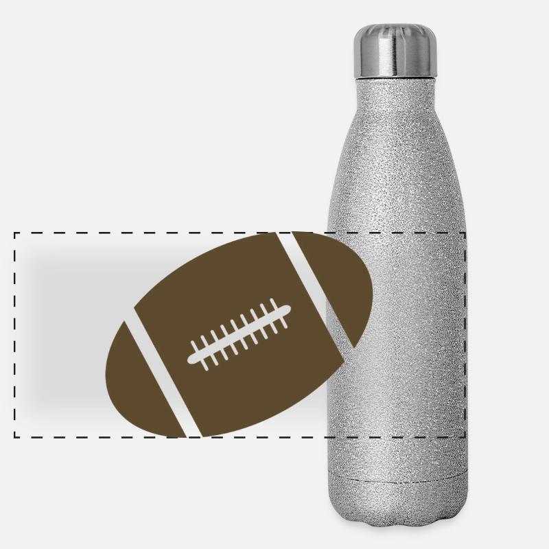 Rugby Gourde isotherme panoramique pailletée 500 ml