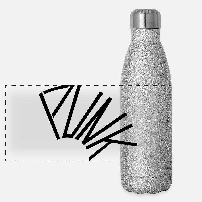 Punk Panorama Glitzer Isolierflasche 500 ml