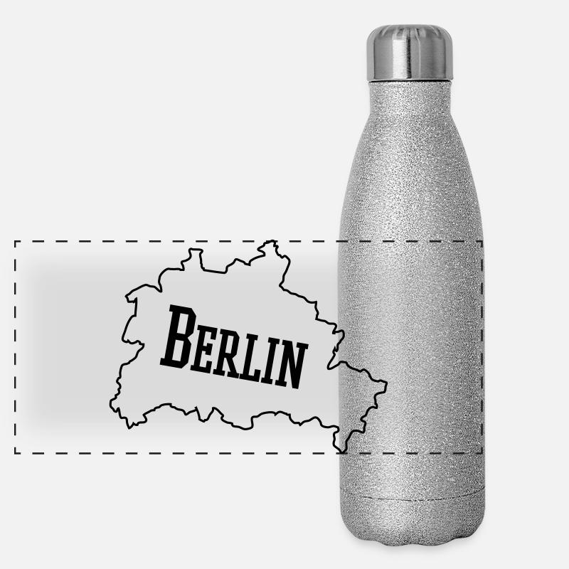 Berlin Panorama Glitzer Isolierflasche 500 ml