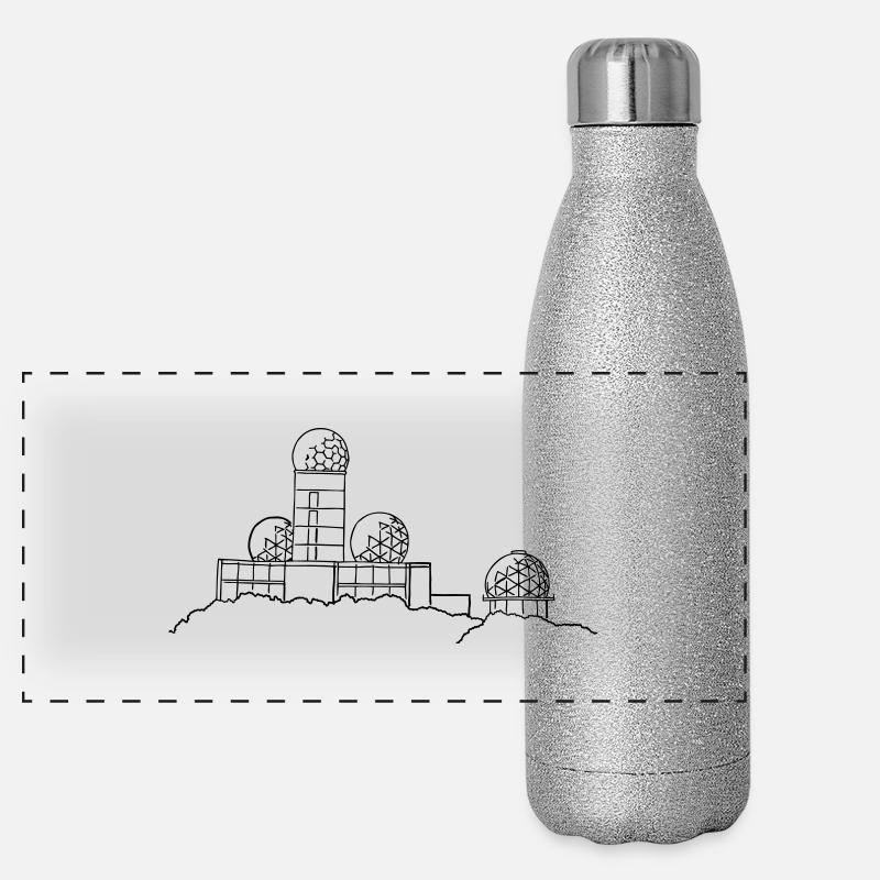 Teufelsberg (station de la NSA) Gourde isotherme panoramique pailletée 500 ml