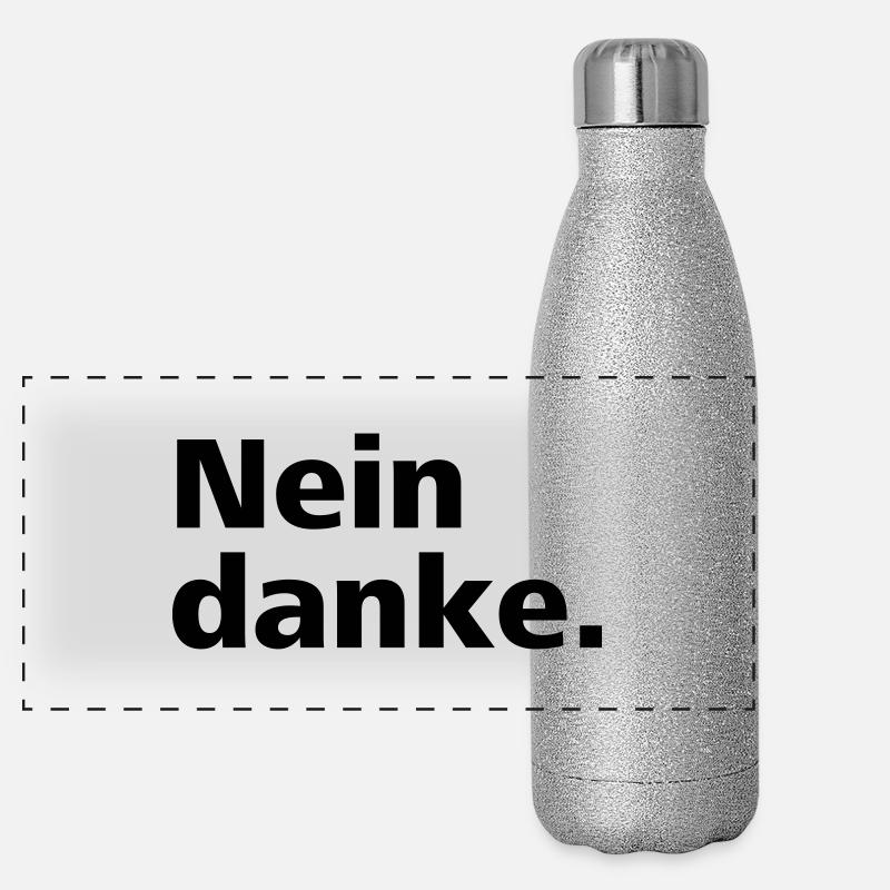 Non merci. Gourde isotherme panoramique pailletée 500 ml
