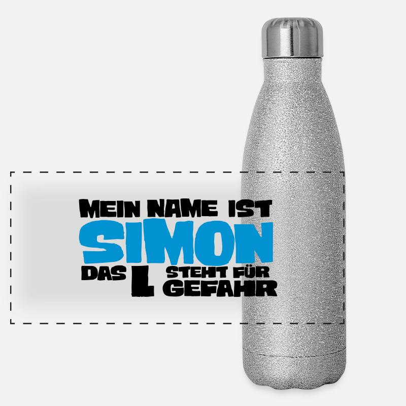 simon Panorama Glitzer Isolierflasche 500 ml