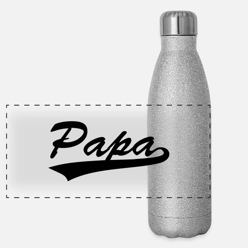 schwanger Schwangerschaft Panorama Glitzer Isolierflasche 500 ml