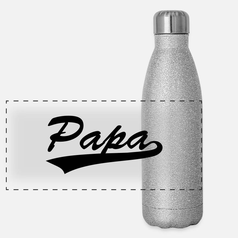 enceinte / / Papa 20xx / / surprise pour papa Gourde isotherme panoramique pailletée 500 ml