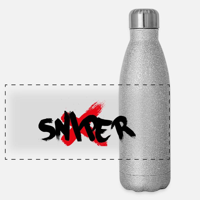 sniper Gourde isotherme panoramique pailletée 500 ml