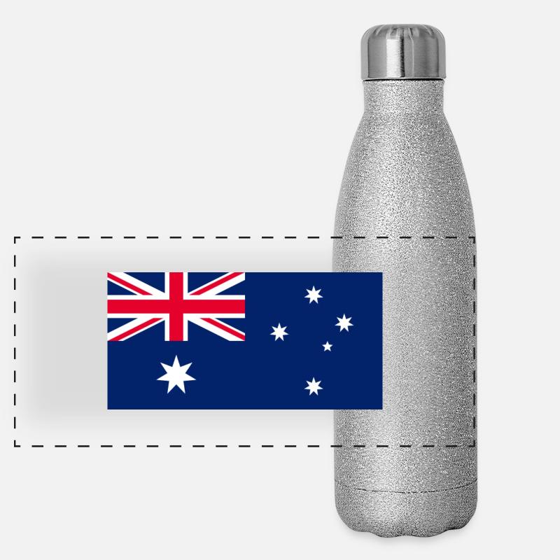 Australien Panorama Glitzer Isolierflasche 500 ml