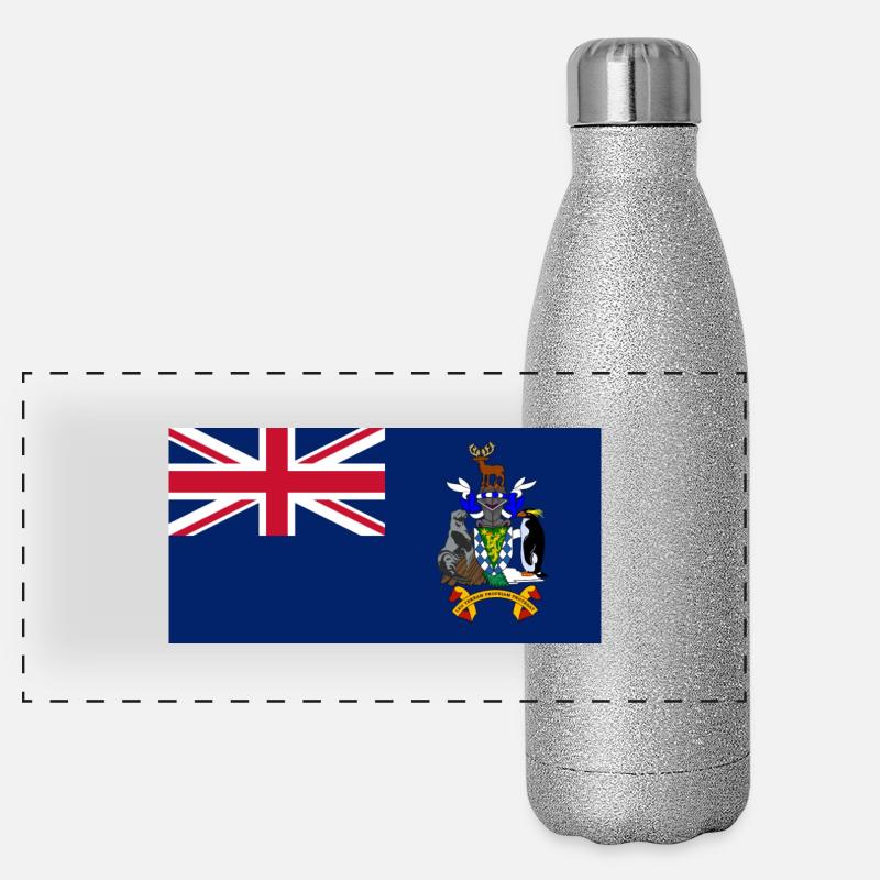 Georgien Panorama Glitzer Isolierflasche 500 ml