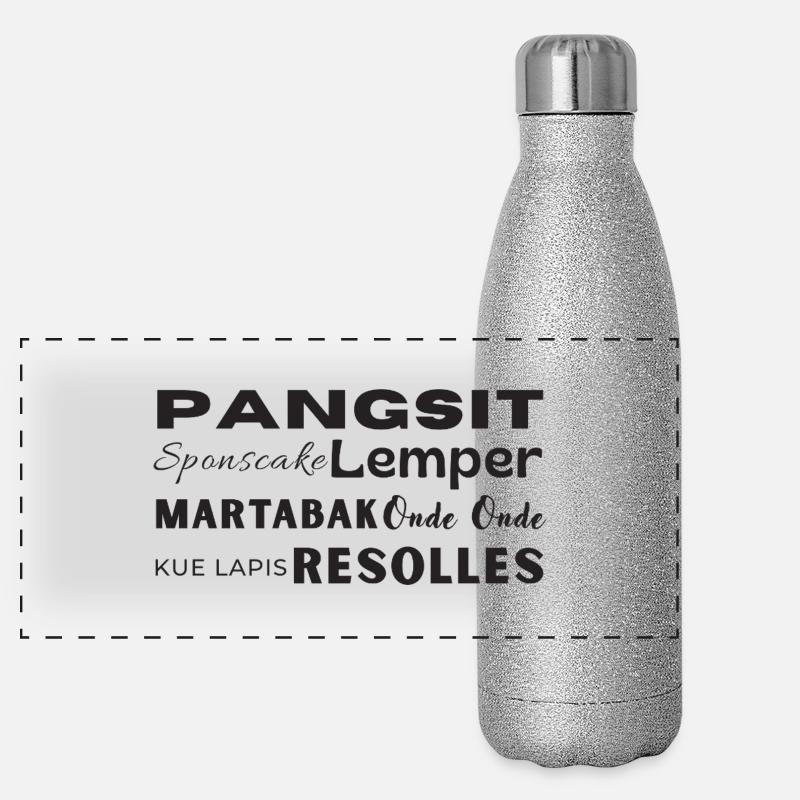 INDONET Indo Snacks Panorama Glitzer Isolierflasche 500 ml