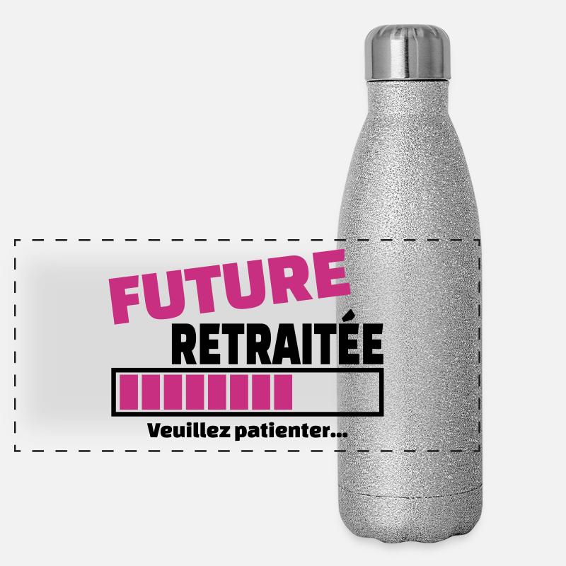 future retraitée Gourde isotherme panoramique pailletée 500 ml