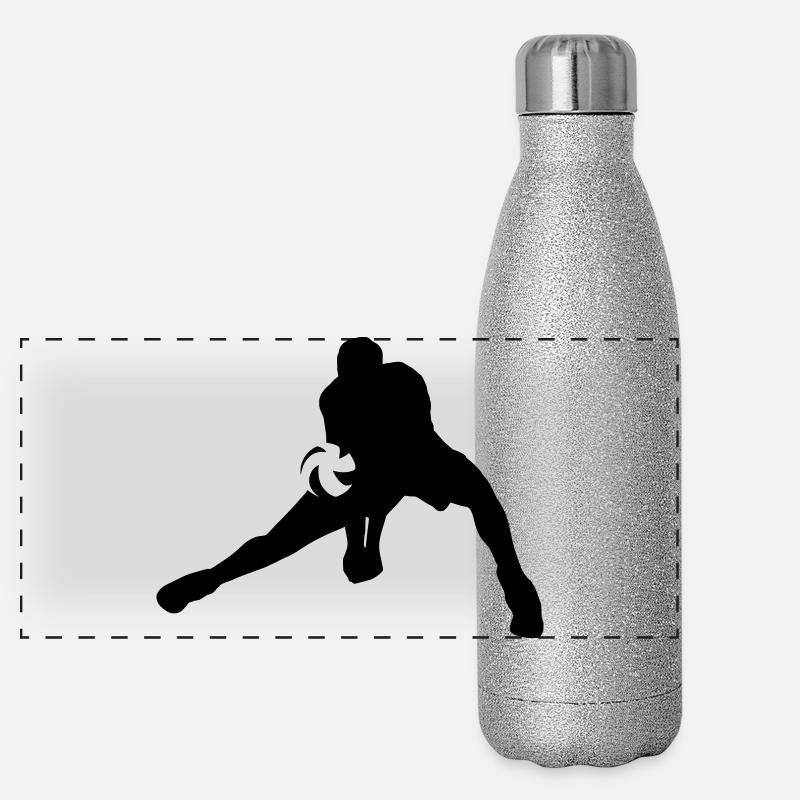 Volleyball Gourde isotherme panoramique pailletée 500 ml