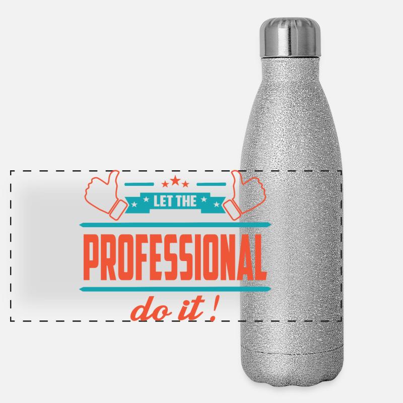 Lass das mal den Profi machen Panorama Glitzer Isolierflasche 500 ml