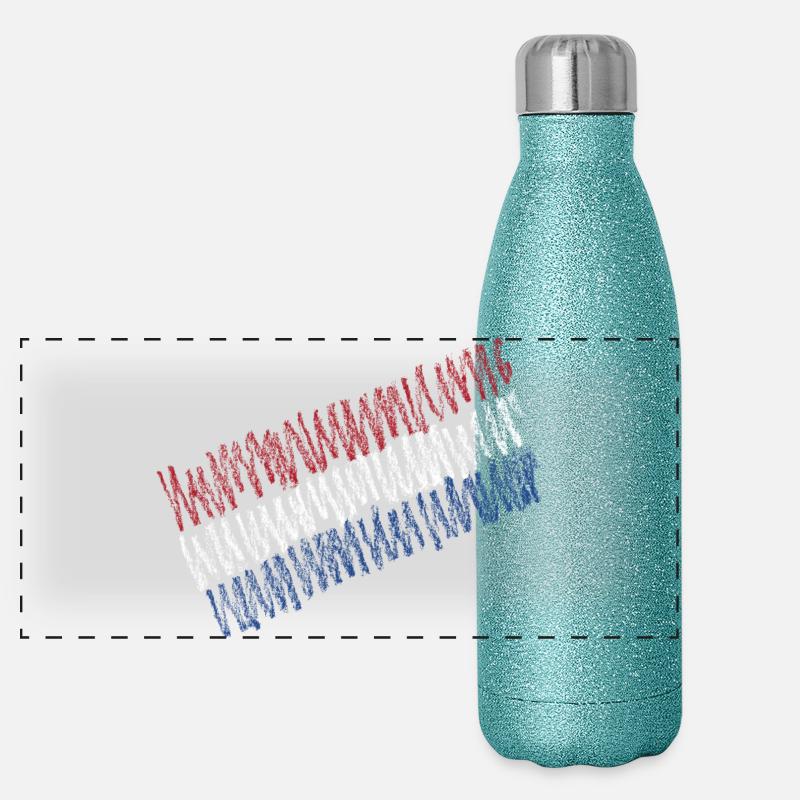 Pays-Bas Gourde isotherme panoramique pailletée 500 ml