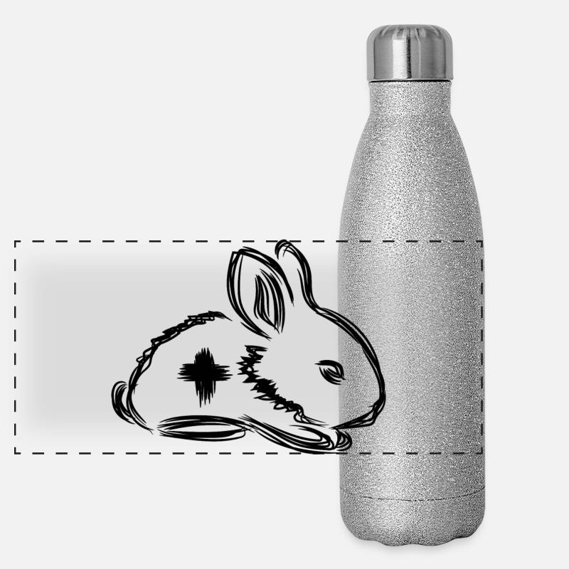 Rabbit First Aid Panoramic Glitter Thermal Bottle 500 ml