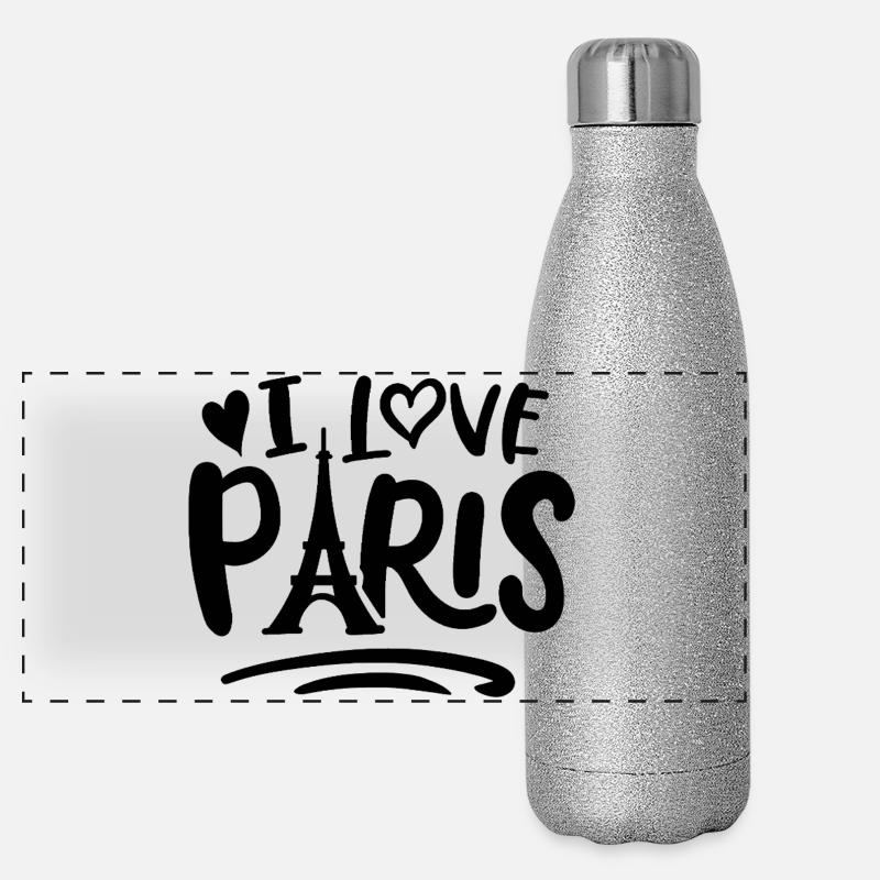 J’adore Paris Gourde isotherme panoramique pailletée 500 ml