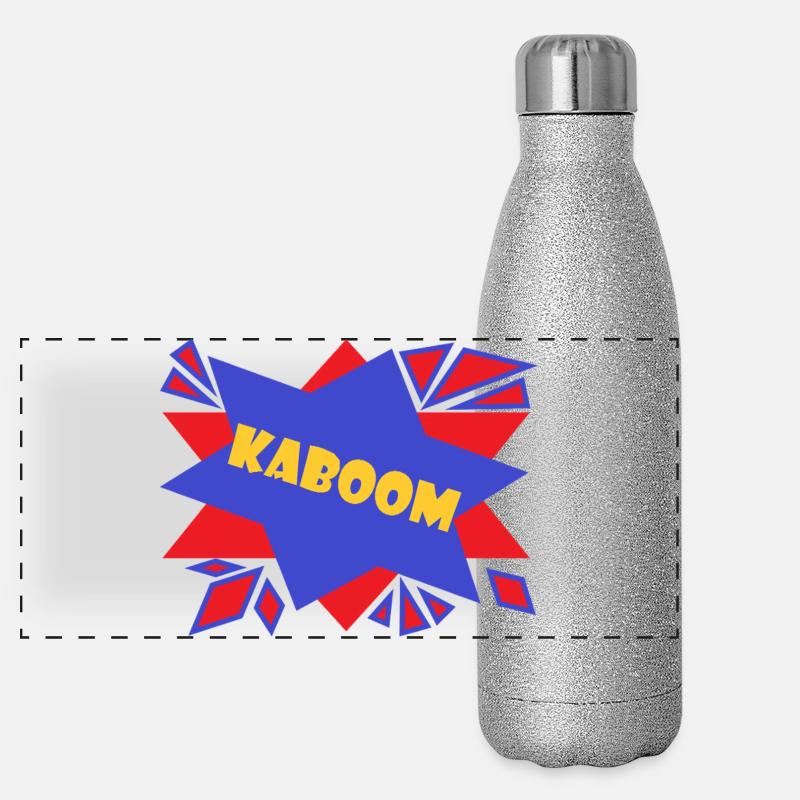 Comic Kaboom Panoramic Glitter Thermal Bottle 500 ml