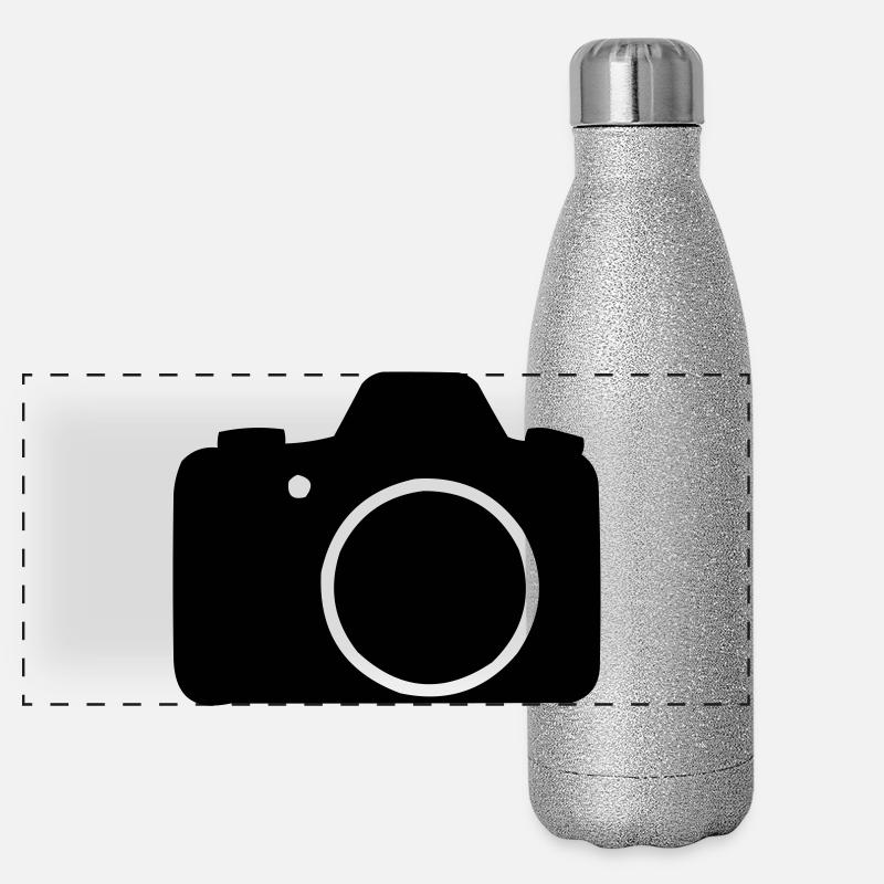 Kamera Panorama Glitzer Isolierflasche 500 ml