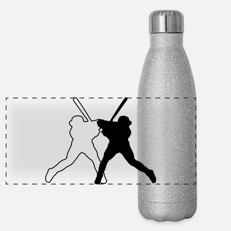 Base-ball Gourde isotherme panoramique pailletée 500 ml