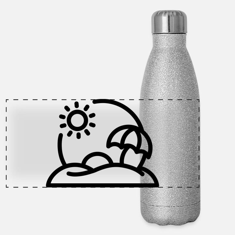 Feiertag Panorama Glitzer Isolierflasche 500 ml