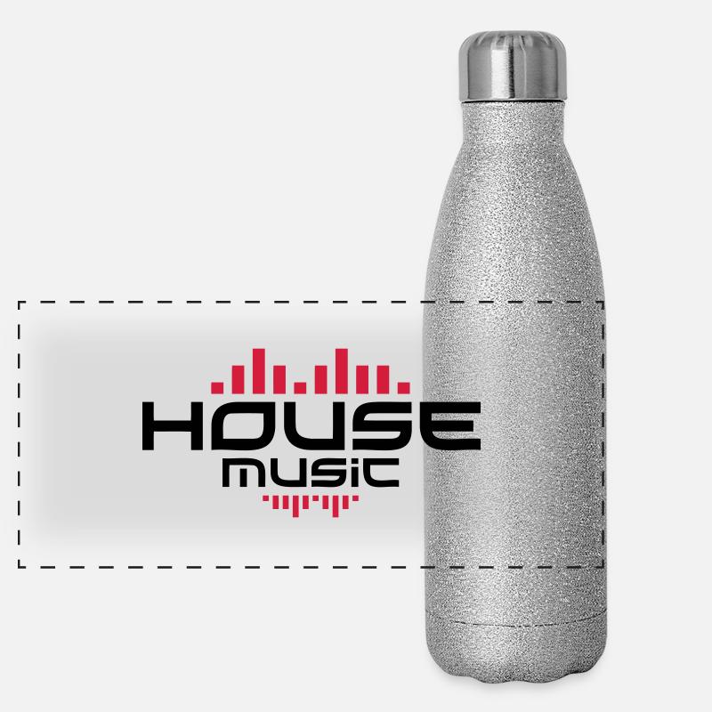 House Music Termoflaske i rustfrit stål med glimmer