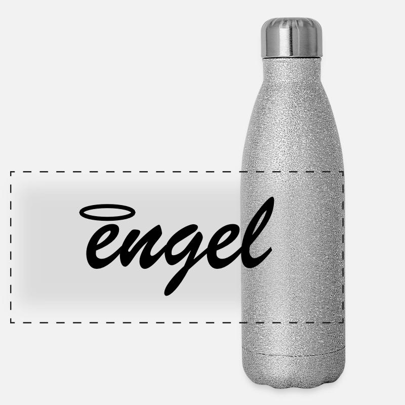 engel heiligenschein Panorama Glitzer Isolierflasche 500 ml