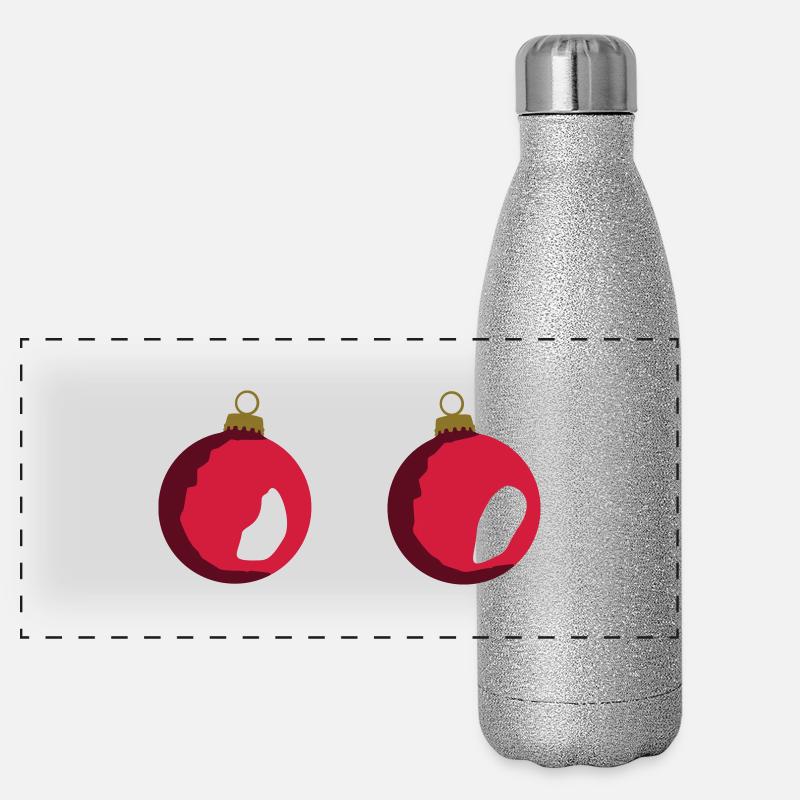 Christ Baum Kugeln - Xmas Boobs Panoramic Glitter Thermal Bottle 500 ml