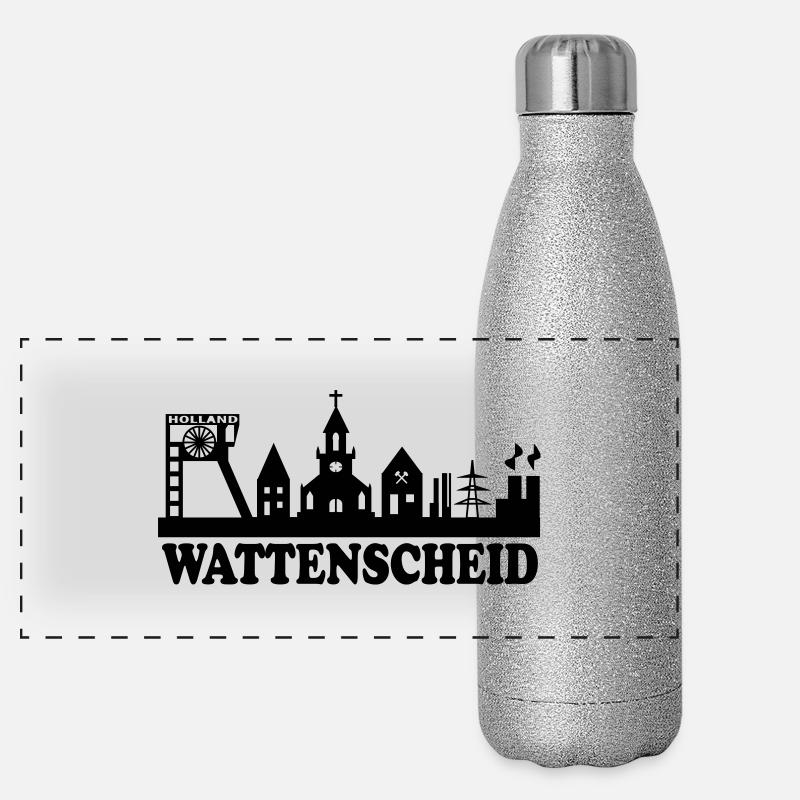 Skyline Wattenscheid Panoramic Glitter Thermal Bottle 500 ml
