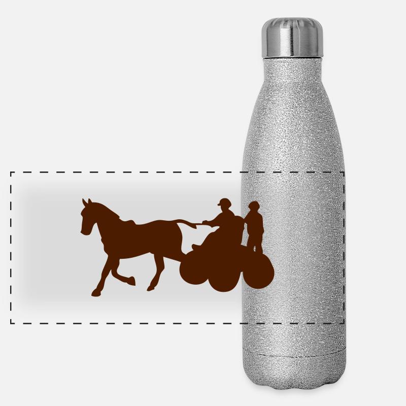 attelage sport cheval1 Gourde isotherme panoramique pailletée 500 ml