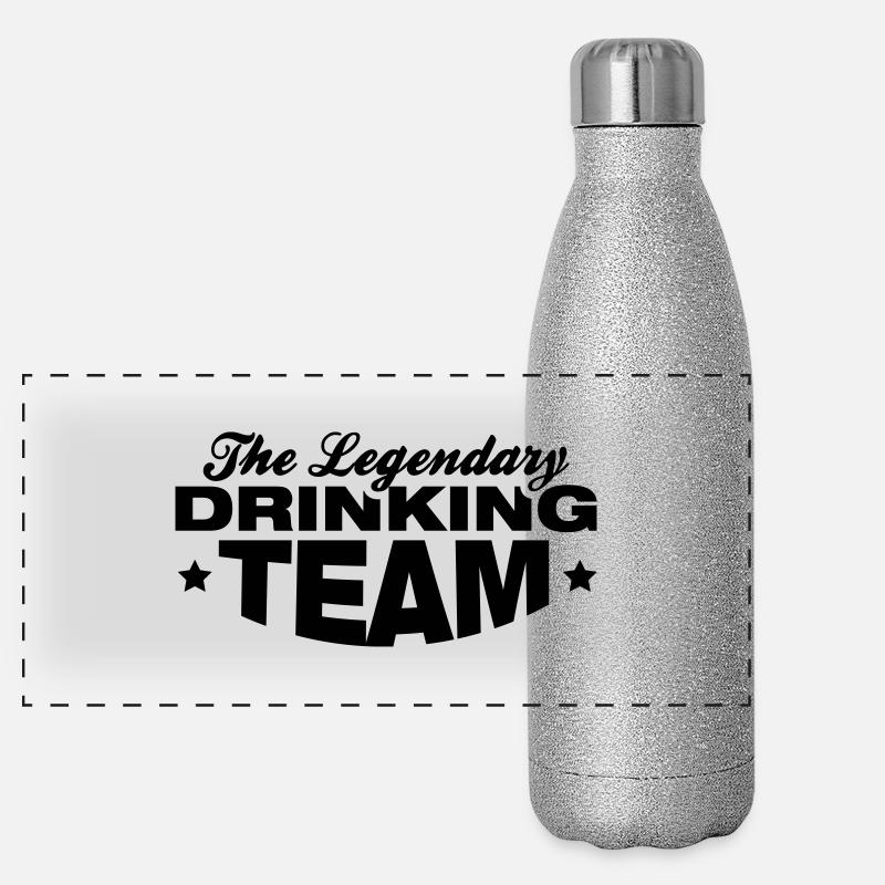 legendary_drinking_team_tt1 Panorama Glitzer Isolierflasche 500 ml