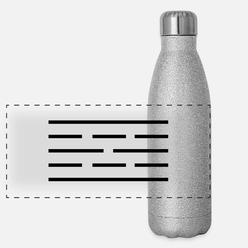 Simbolo anti elettrosmog Thermos in acciaio inossidabile glitterato