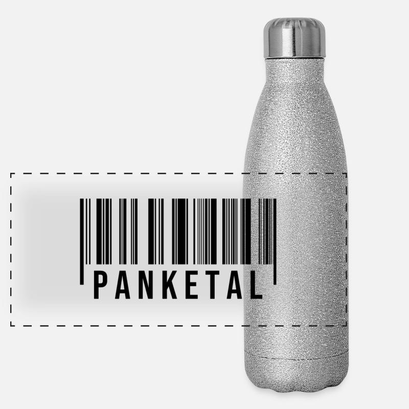 Panketal Strichcode Panorama Glitzer Isolierflasche 500 ml